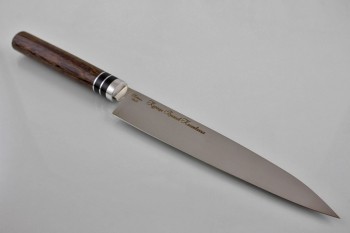 Японский кухонный нож "Янагиба" кованая 95х18. Рукоять Венге.